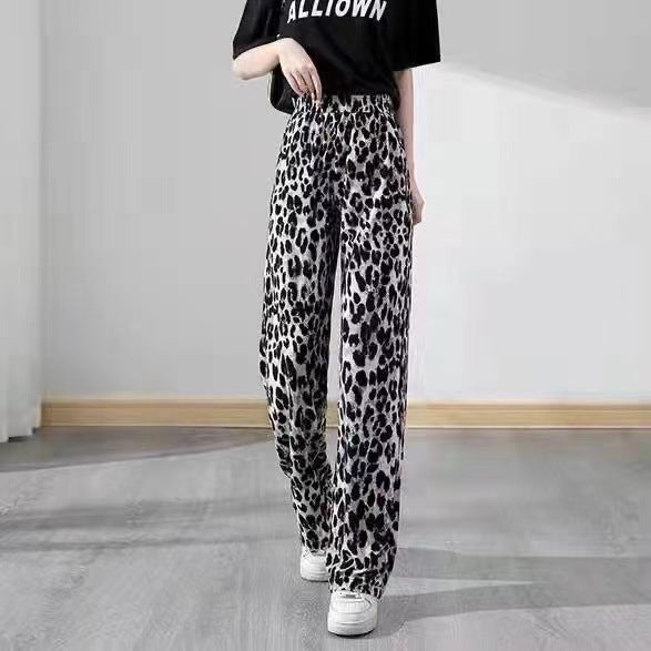 Ice Silk Ink Painting Wide-leg Pants