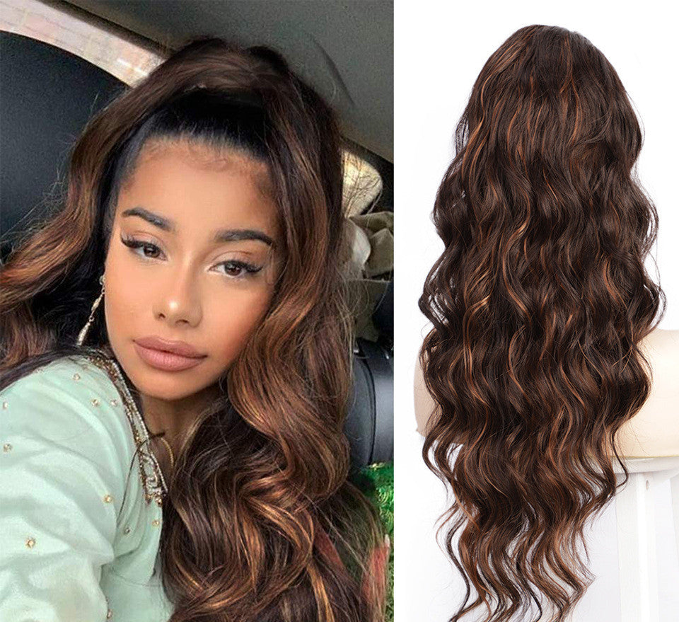 Drawstring Ponytail Matte Human Hair Wigs