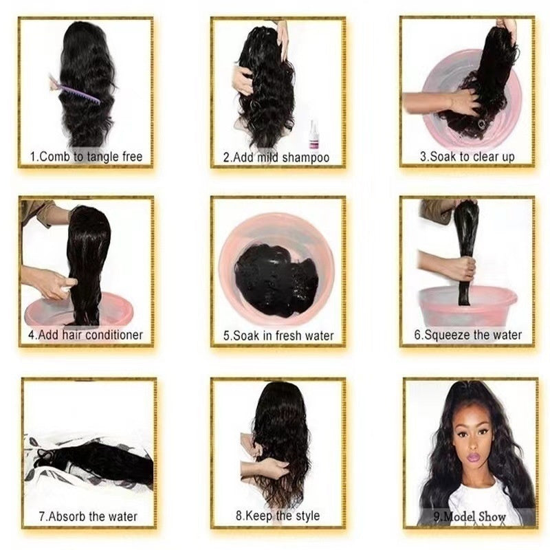 Corn Curler Wine Red Curly Hair Wigs