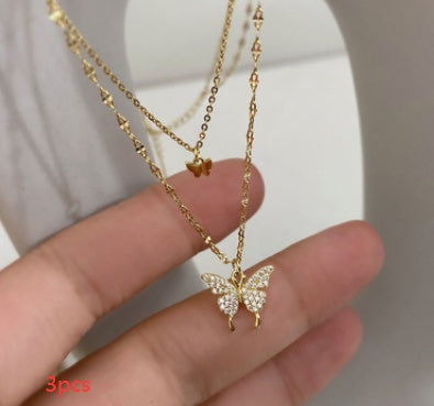 Sparkling Clavicle Chain Choker Necklace