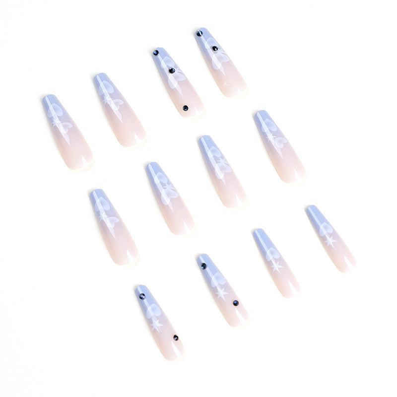 Peach Heart Nail Tip
