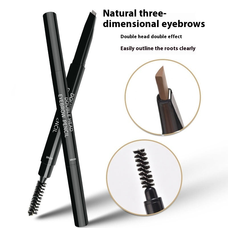 Long-lasting Smudge-free Double-headed Eyebrow Pencil