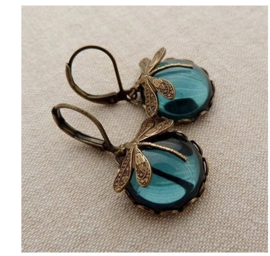 Hanging Vintage Dragonfly Earring