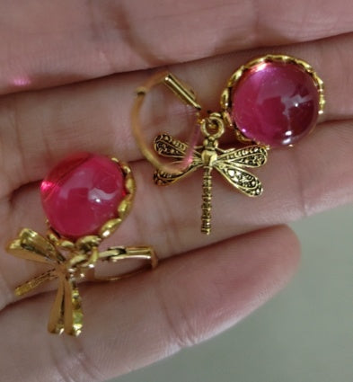Hanging Vintage Dragonfly Earring