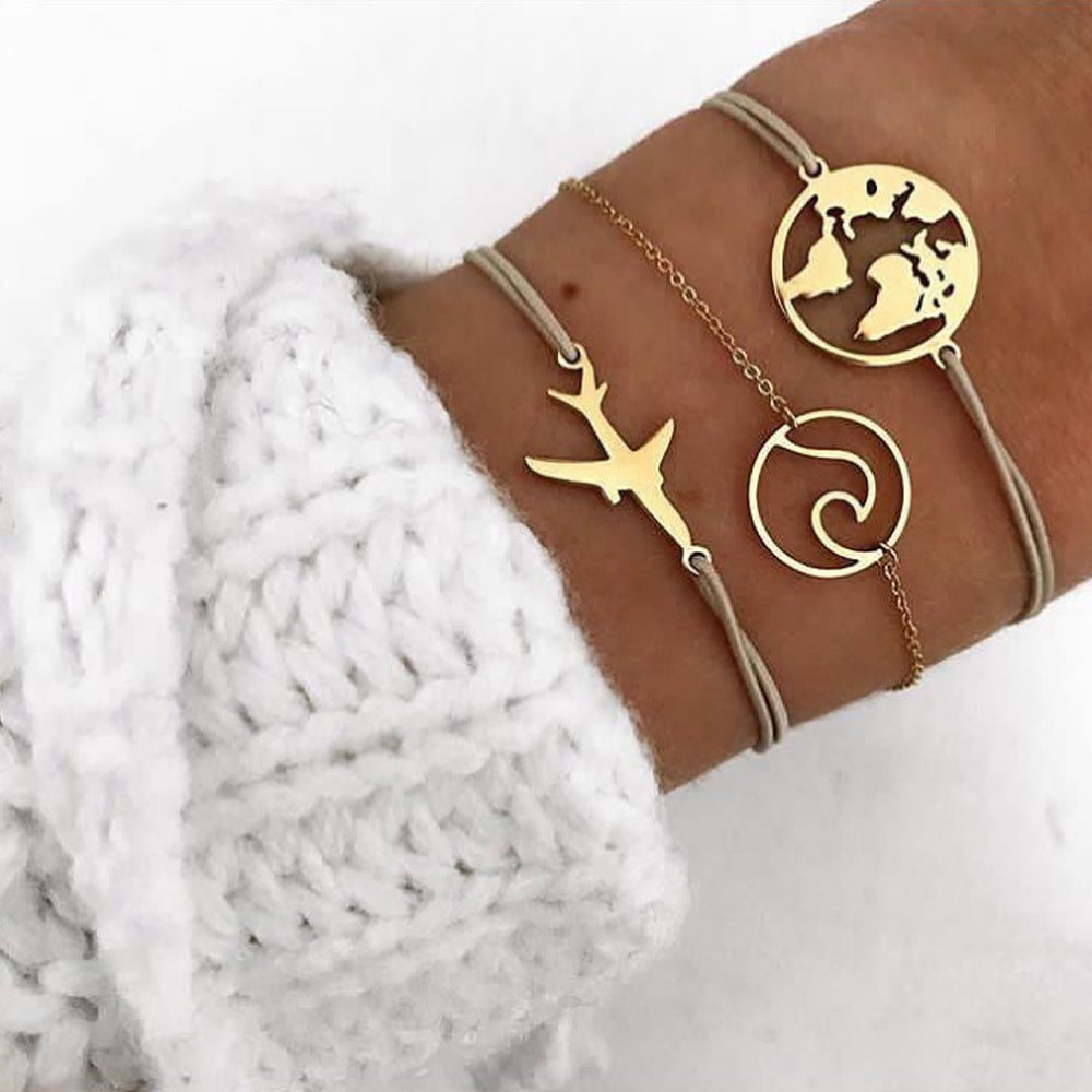 World Map Bracelet
