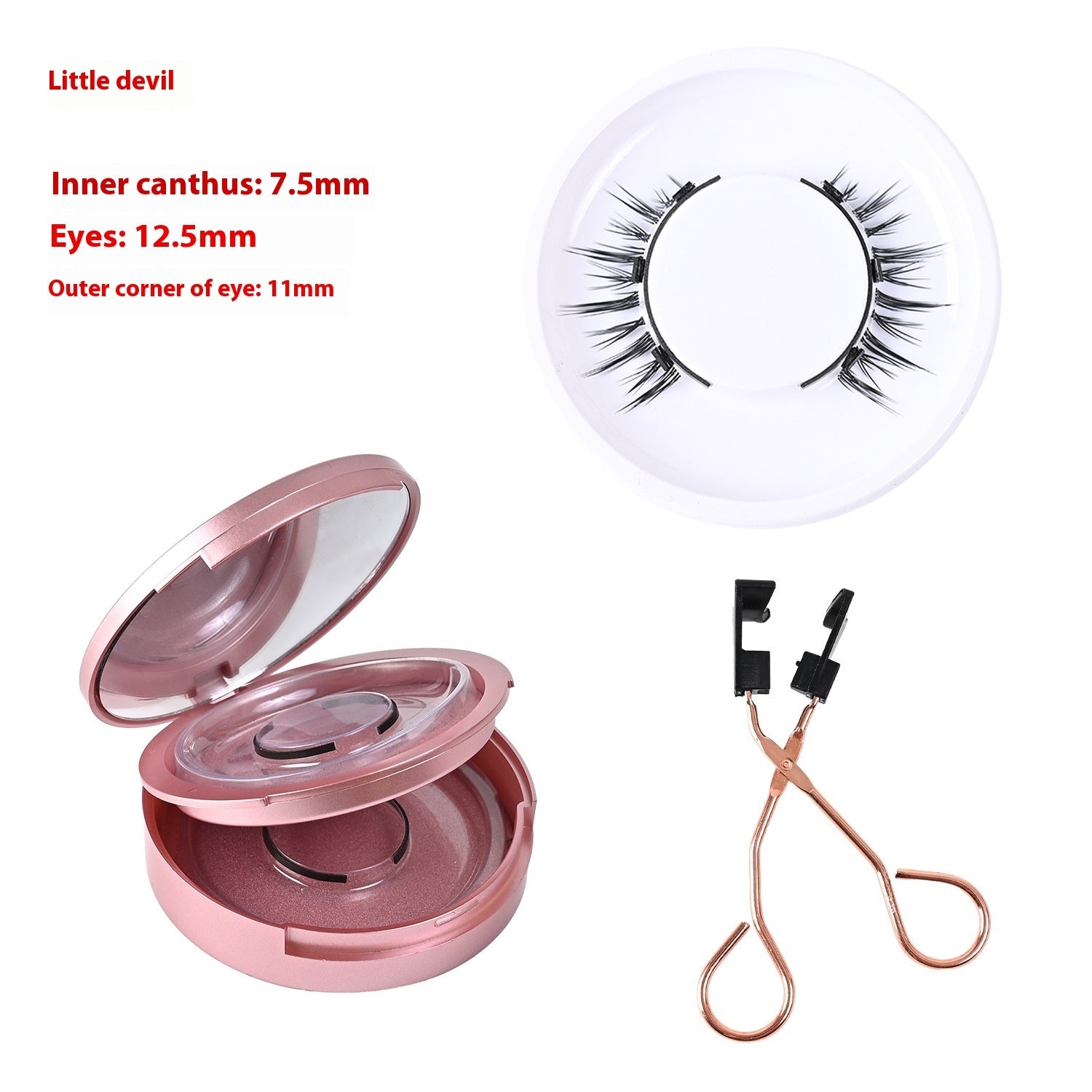 Magnetic Glue-Free Three False Eyelashes