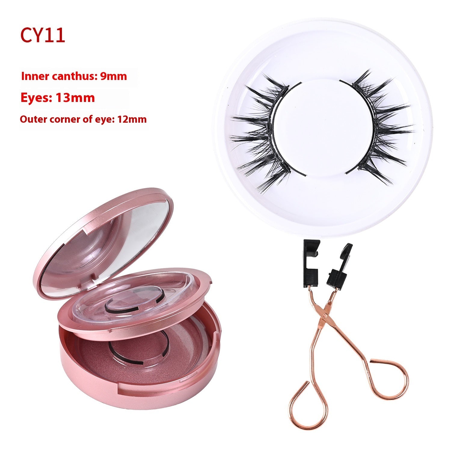 Magnetic Glue-Free Three False Eyelashes