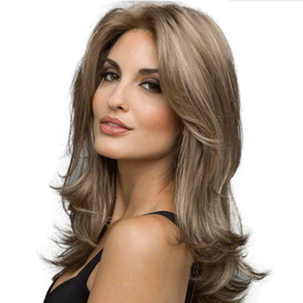 Mid-length Curly Hair Synthetic Wigs