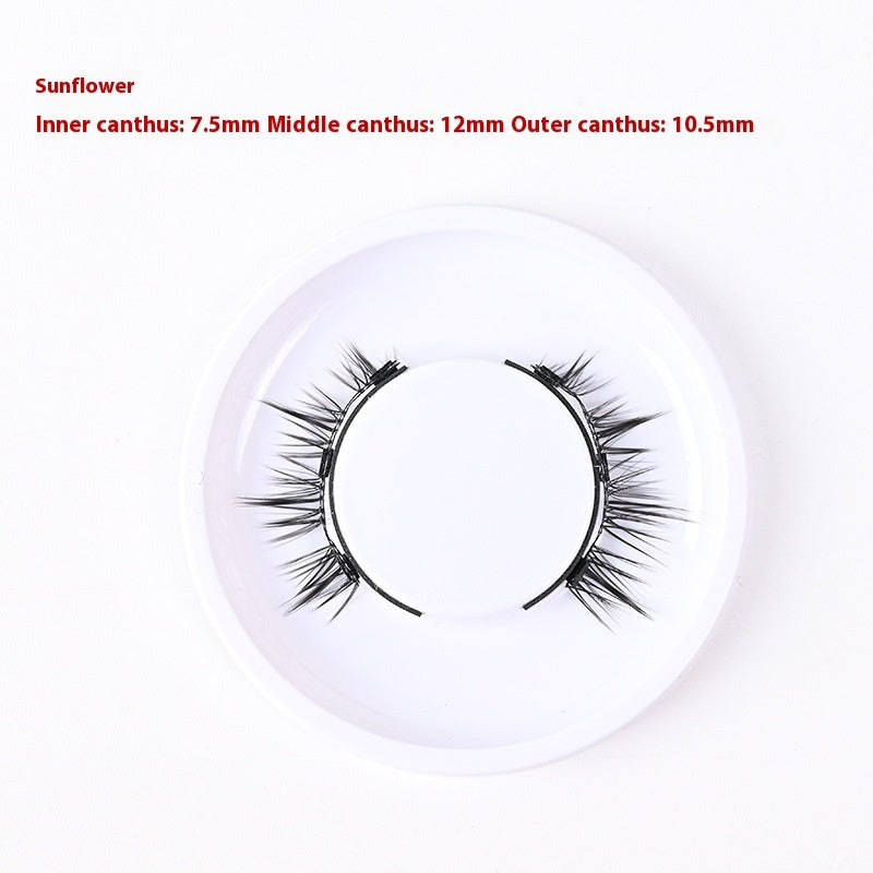 Magnetic Glue-Free Three False Eyelashes
