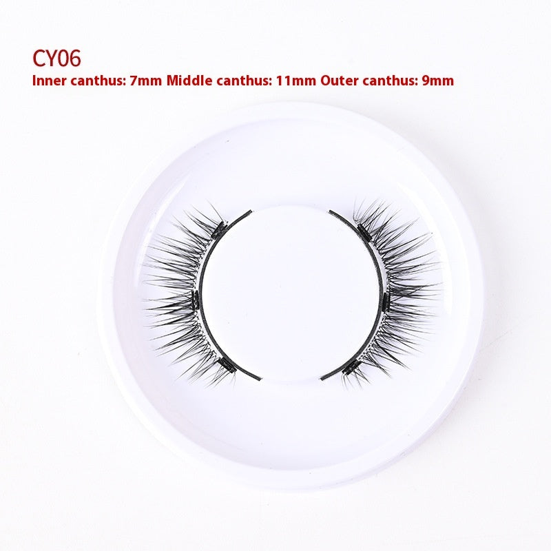 Magnetic Glue-Free Three False Eyelashes