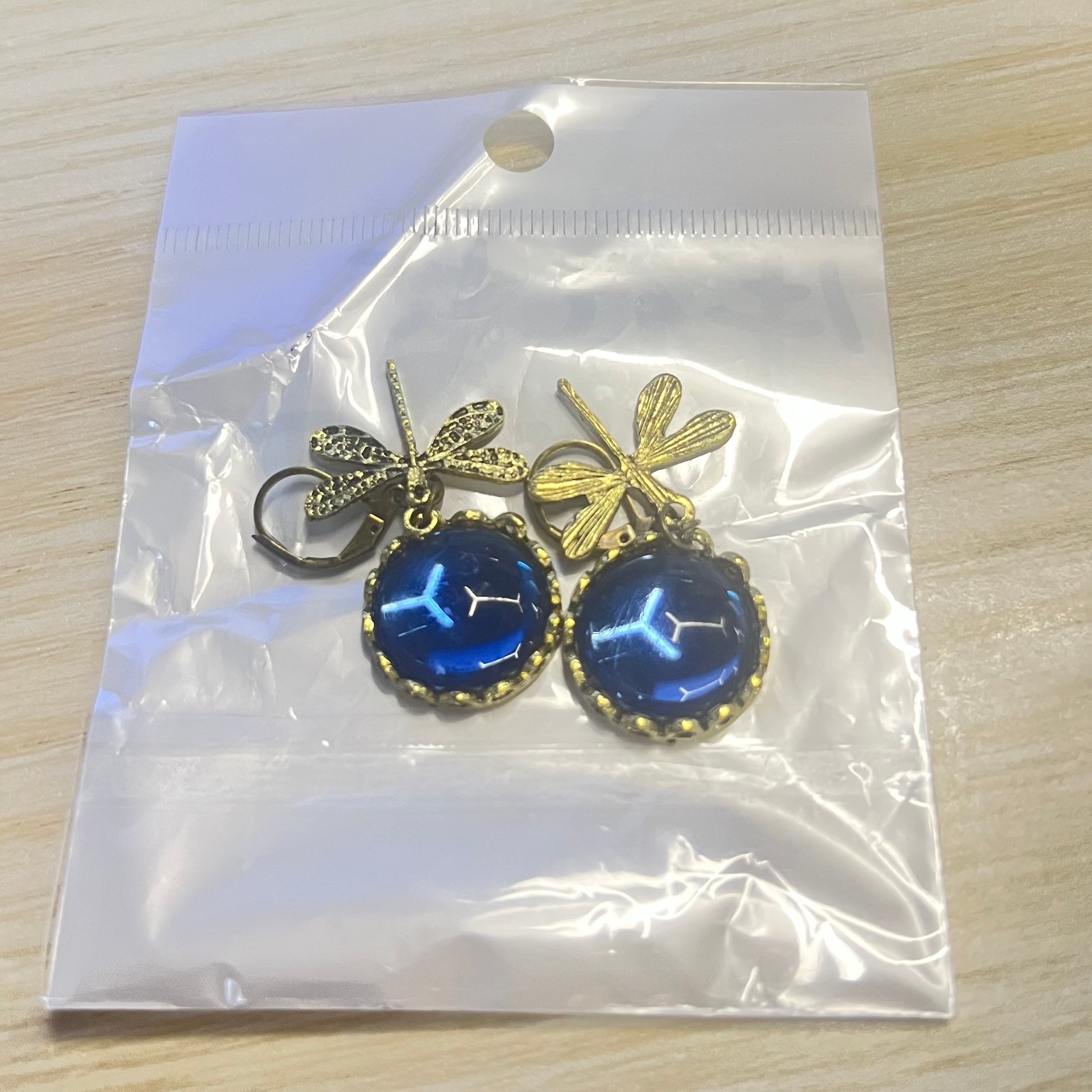 Hanging Vintage Dragonfly Earring