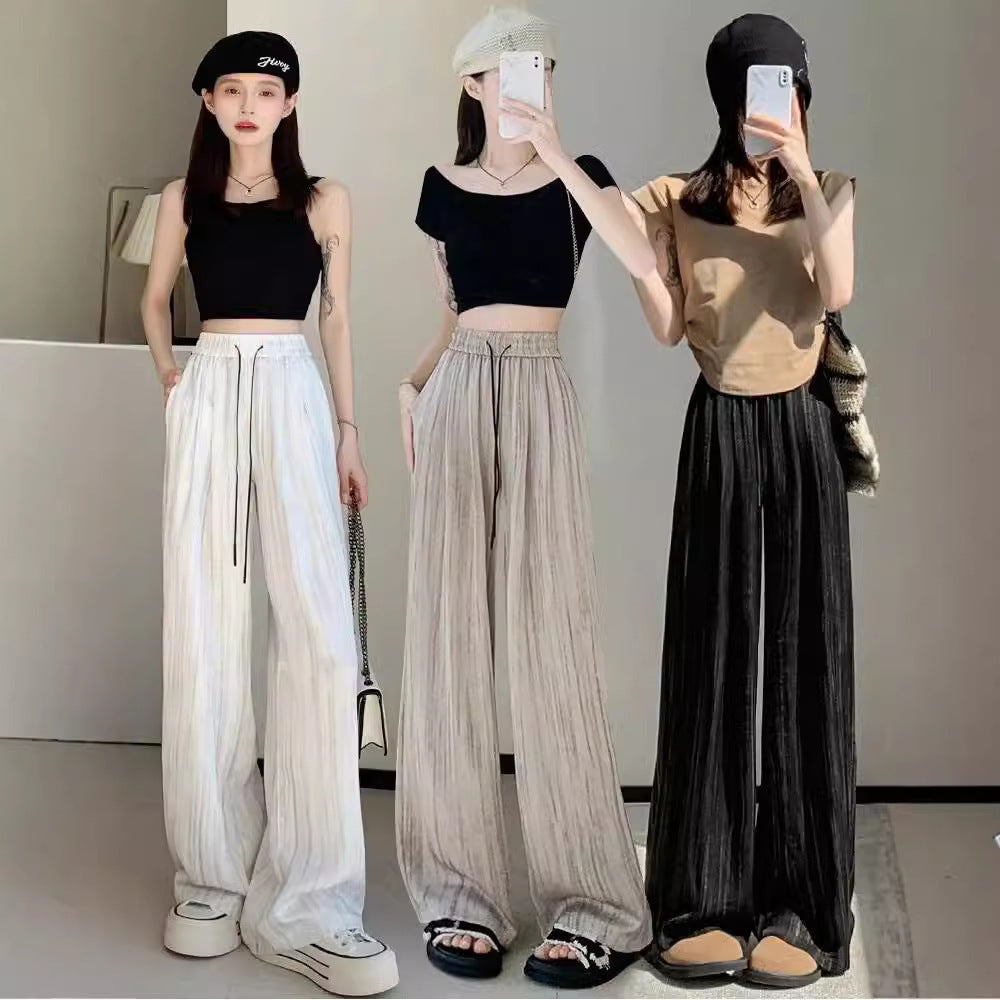 Summer Lazy Small Wide-leg Pants