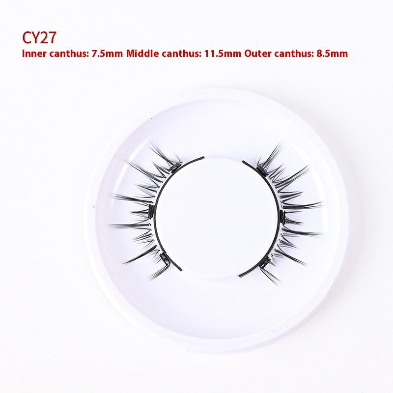 Magnetic Glue-Free Three False Eyelashes