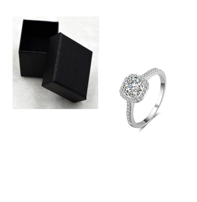 Square Bague Cubic Zirconia Ring