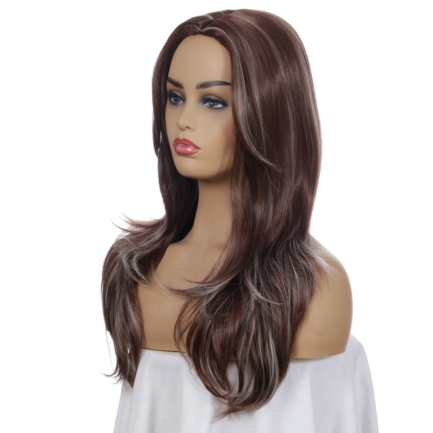 Mid-length Curly Hair Synthetic Wigs