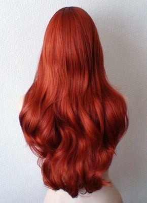 Copper Anime Human Hair Wigs