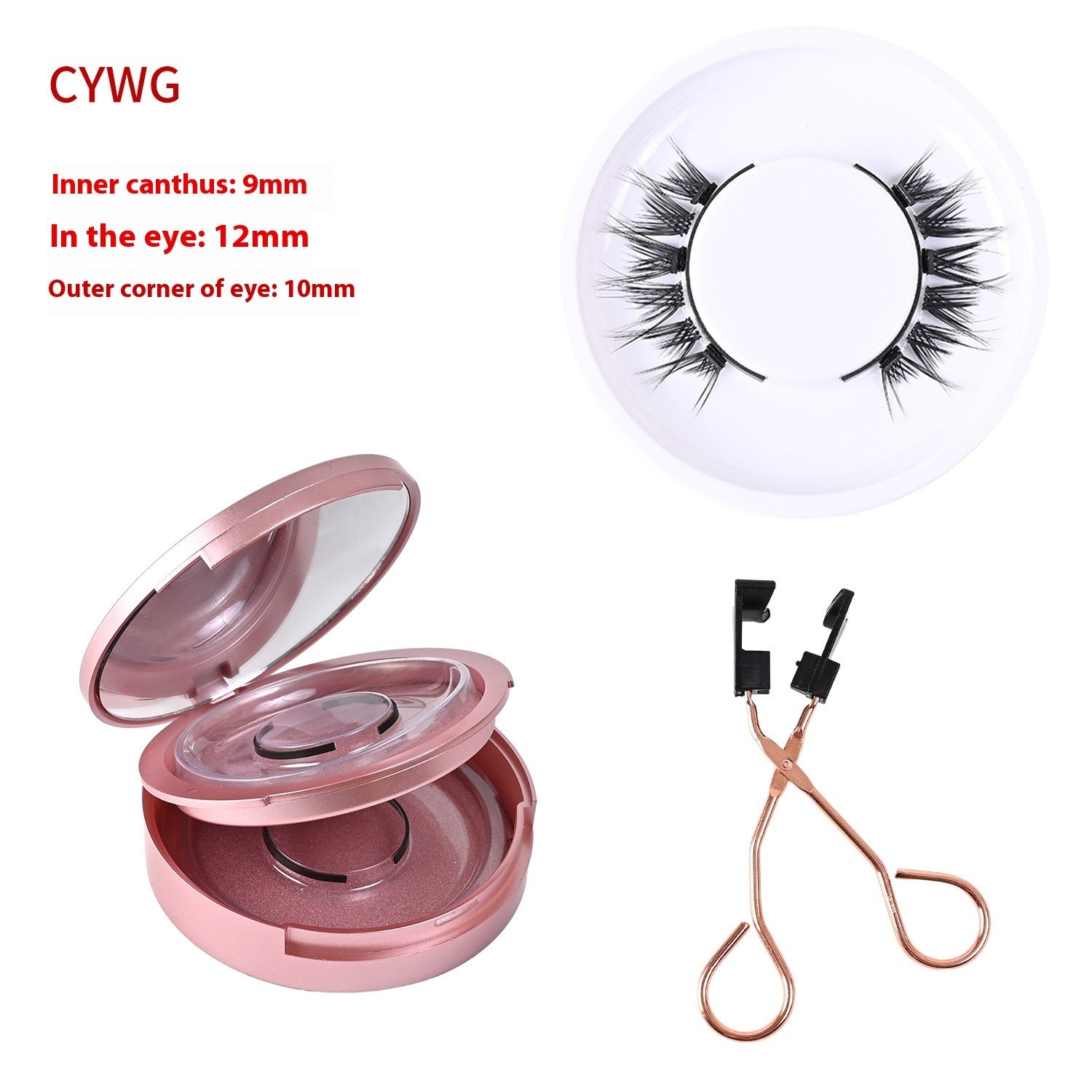Magnetic Glue-Free Three False Eyelashes