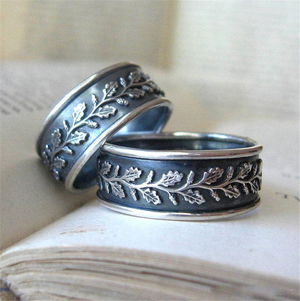 Retro Leaves Rings